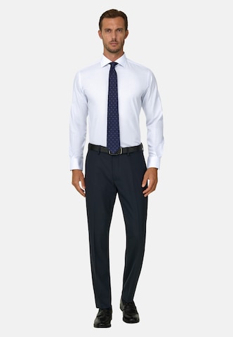 Boggi Milano Regular fit Overhemd in Wit: voorkant