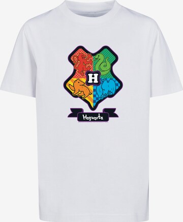 F4NT4STIC Shirt 'Harry Potter Hogwarts Junior' in Wit: voorkant