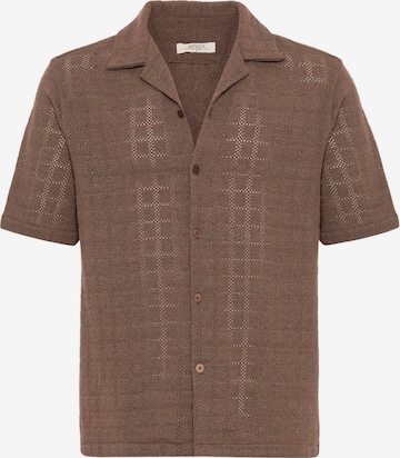 Antioch - Camisa em castanho: frente