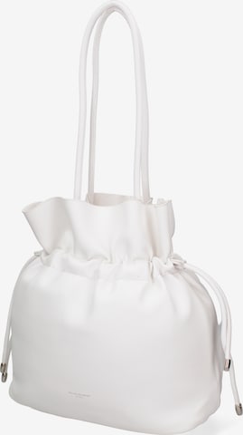 Borsa a sacco di David Jones in bianco: frontale