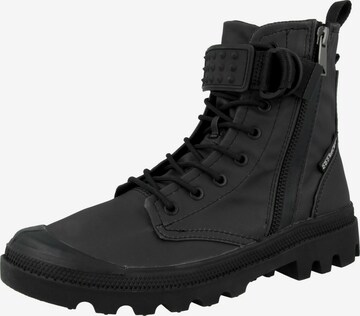 Palladium Lace-Up Ankle Boots 'Pampa Legion' in Black: front