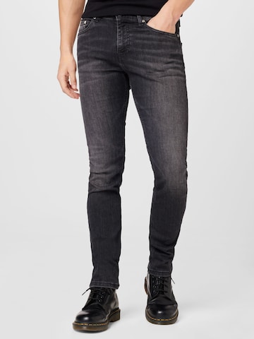 regular Jeans di Karl Lagerfeld in nero: frontale