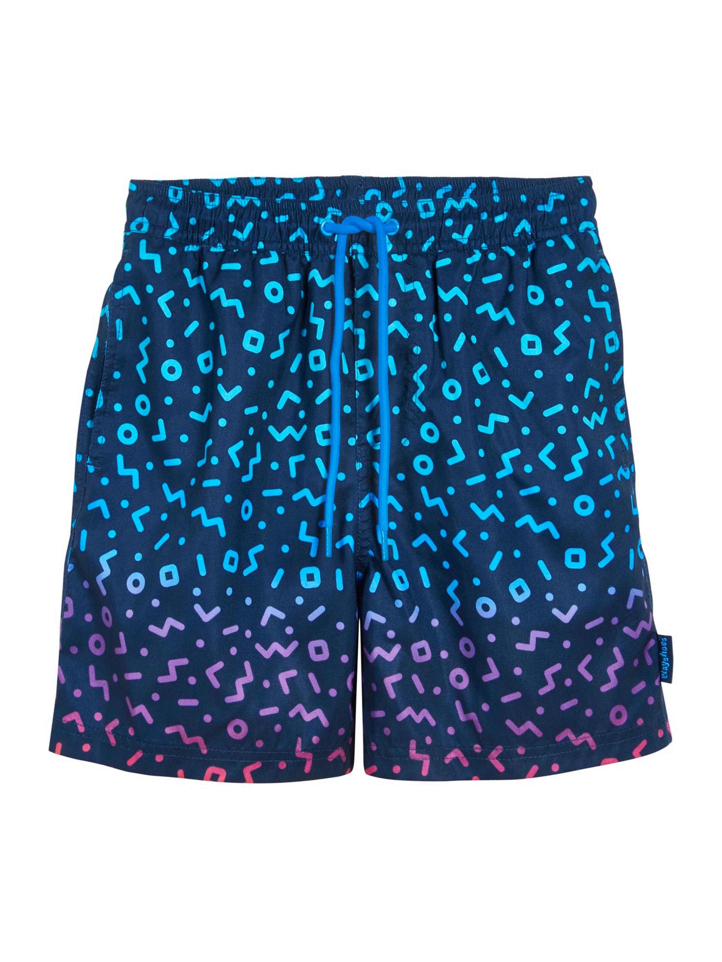 Shorts de bain PLAYSHOES en bleu : devant