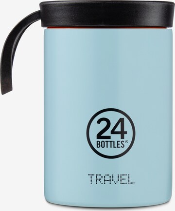 24Bottles Drinkfles 'Travel Tumbler 350ml' in Blauw: voorkant