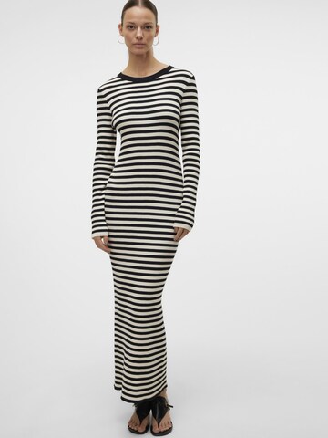 VERO MODA Strikkjole i beige