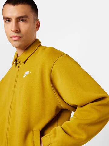 Nike Sportswear Zip-Up Hoodie 'HARRINGTON' in Yellow