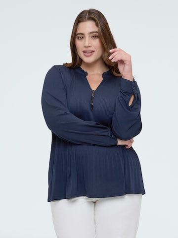 Fiorella Rubino Blouse in Blauw: voorkant