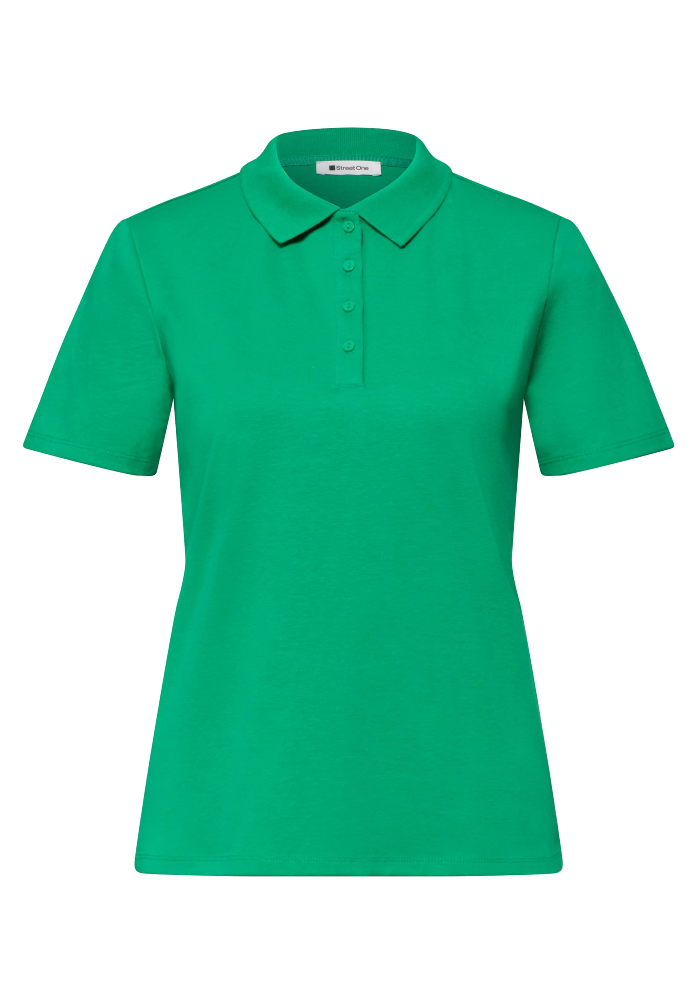STREET ONE Poloshirt in Grün: Vorderseite