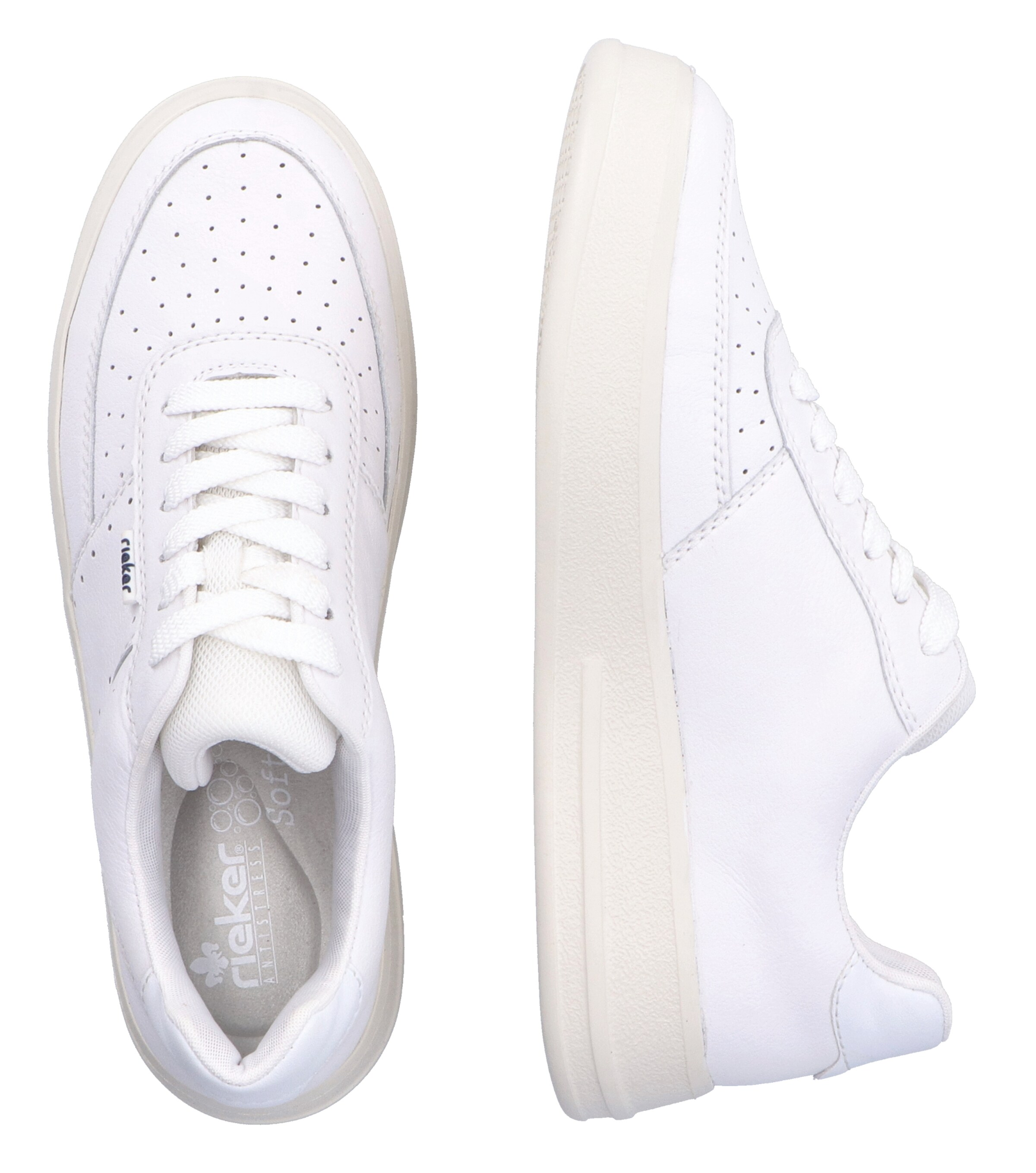 Baskets basses Rieker en blanc