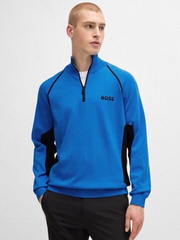 BOSS Sweater ' Hydro-X ' in Blue: front