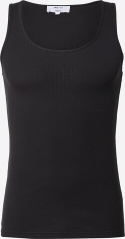 DAN FOX APPAREL T-shirt 'Nick' i svart: framsida