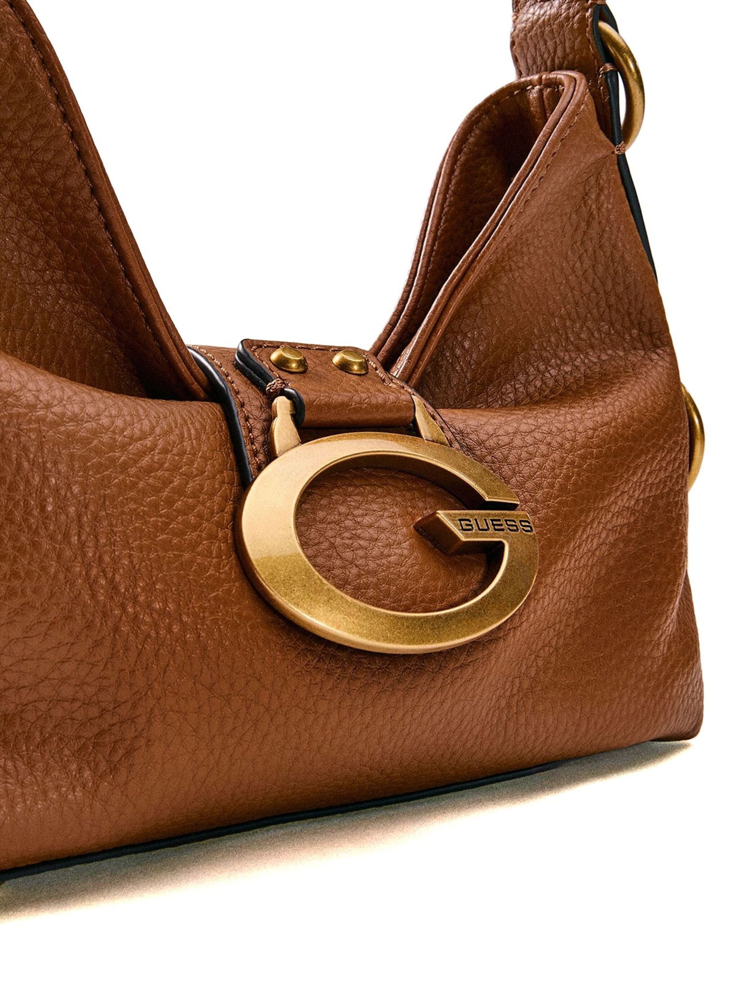 GUESS Schoudertas 'Guess Shoulder Bag Black' in Bruin