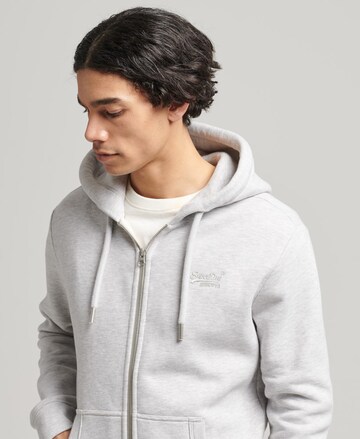 Superdry Zip-Up Hoodie in Grey