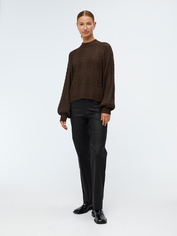 OBJECT Sweter 'ELENA' w kolorze brązowy