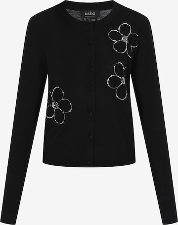 usha BLACK LABEL - Cárdigan en negro: frente