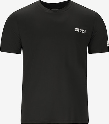 ENDURANCE - Camiseta funcional en negro: frente
