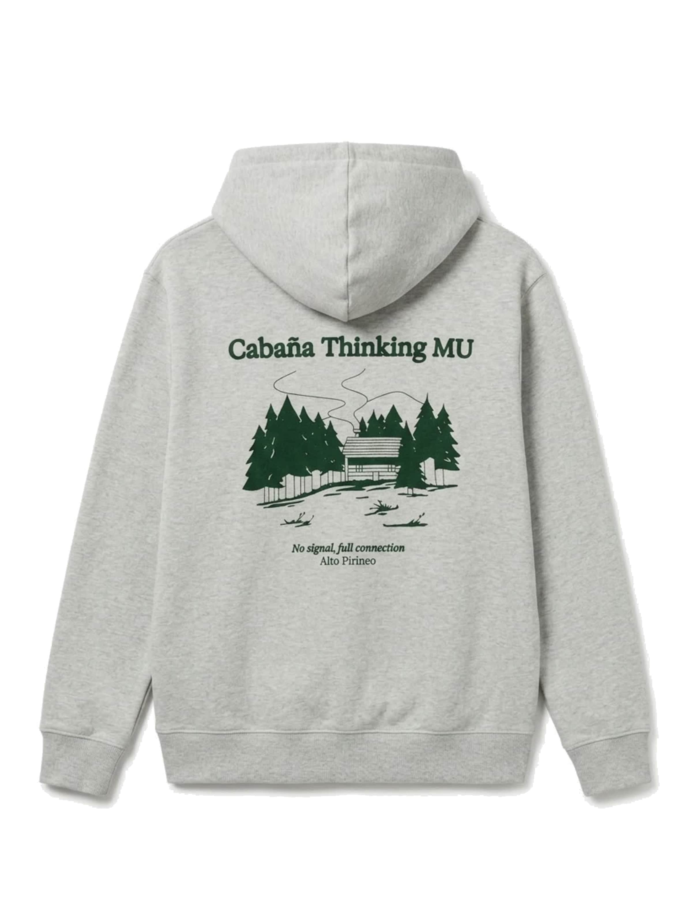 Thinking MU Sweatshirt 'SAUL' in Grijs: terug