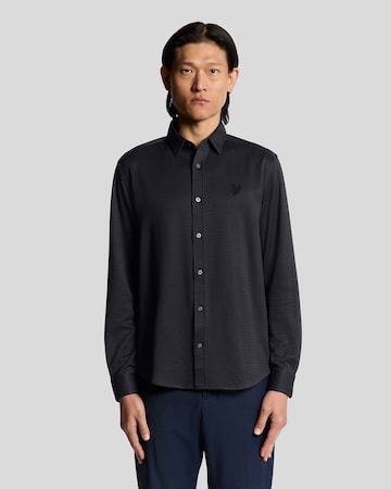 Lyle & Scott Regular fit Overhemd in Blauw: voorkant