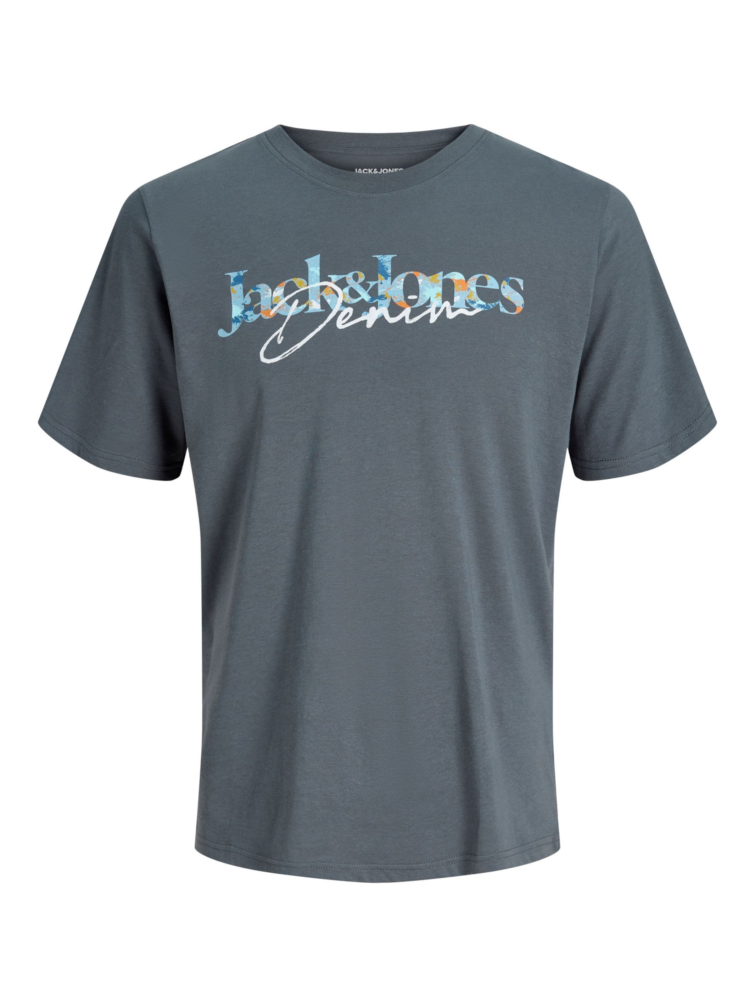 Maglietta 'JJTOM' di JACK & JONES in grigio: frontale