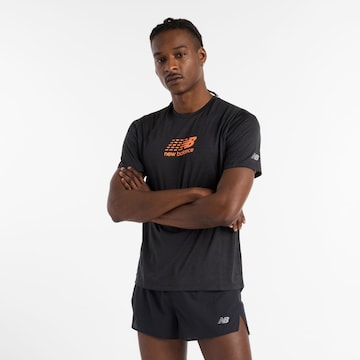 new balance Performance shirt in Black: front
