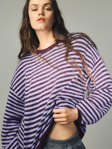 Pull&Bear Trui in Lila