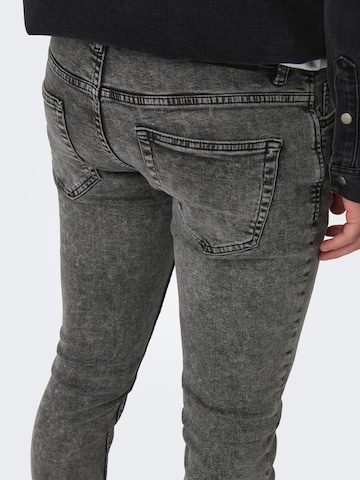 Only & Sons Slimfit Jeans i grå