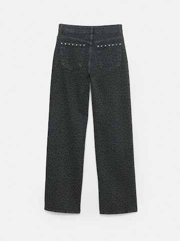 Pull&Bear Loosefit Džíny – šedá