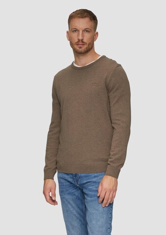 s.Oliver Pullover in Braun: Vorderseite