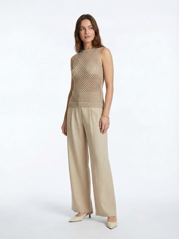 Guido Maria Kretschmer Women Top z dzianiny 'Paola' w kolorze beżowy