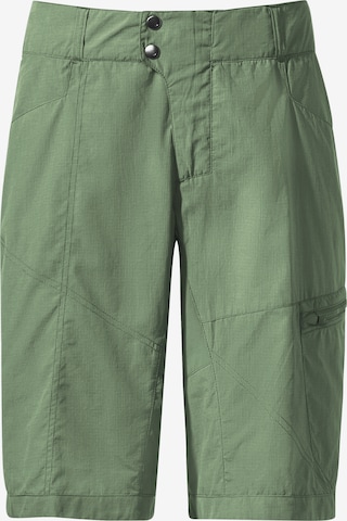 VAUDE Regular Workout Pants 'Tamaro' in Green: front