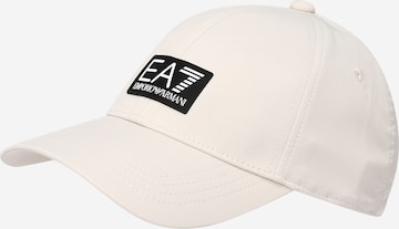 Casquette EA7 Emporio Armani en beige : devant