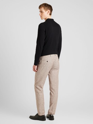 Coupe slim Pantalon à plis 'RIVIERA' JACK & JONES en marron