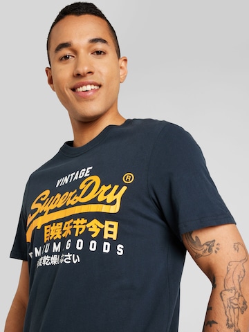 Superdry Shirt 'Duo' in Blauw