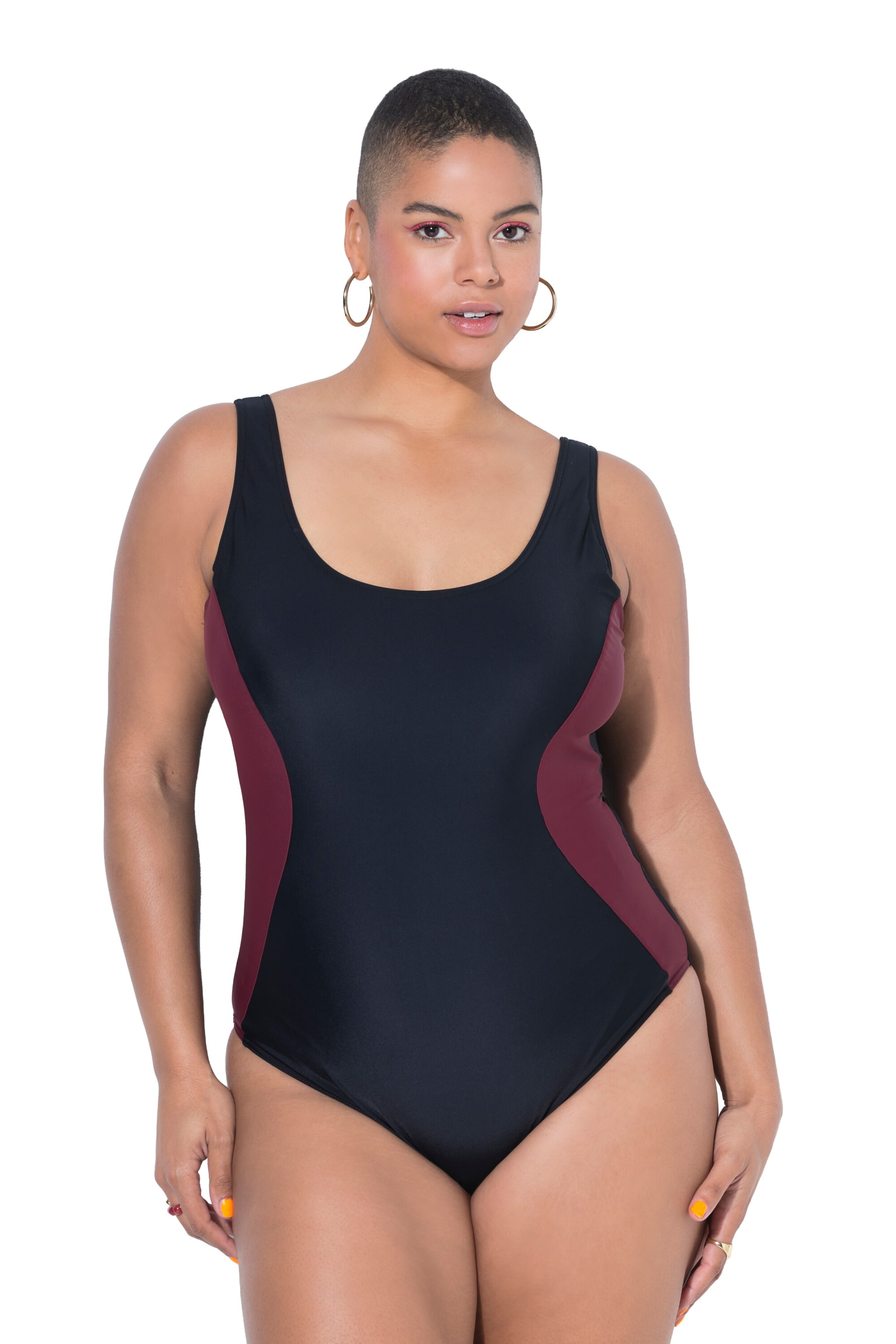 Studio Untold Bralette Swimsuit in Black: front