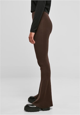 Urban Classics Flared Trousers in Brown