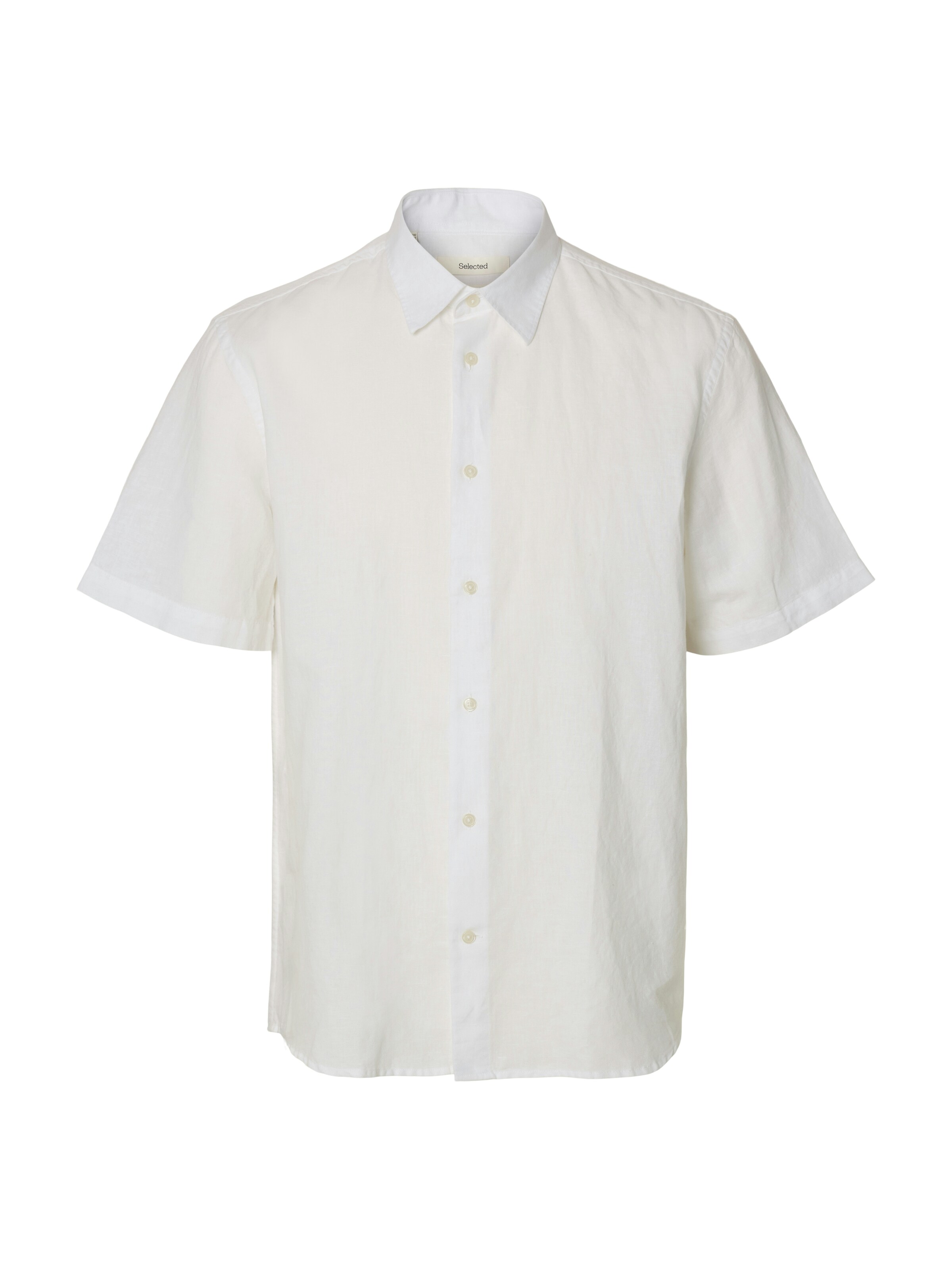 Chemise 'SLHCLAY' SELECTED en blanc : devant