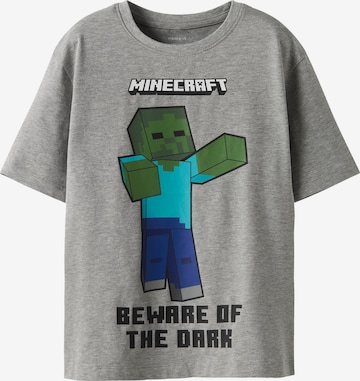 NAME IT Shirts 'Minecraft' i grå: forside