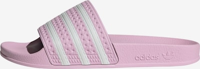 ADIDAS ORIGINALS Pantolette 'Adilette' i rosa / vit, Produktvy