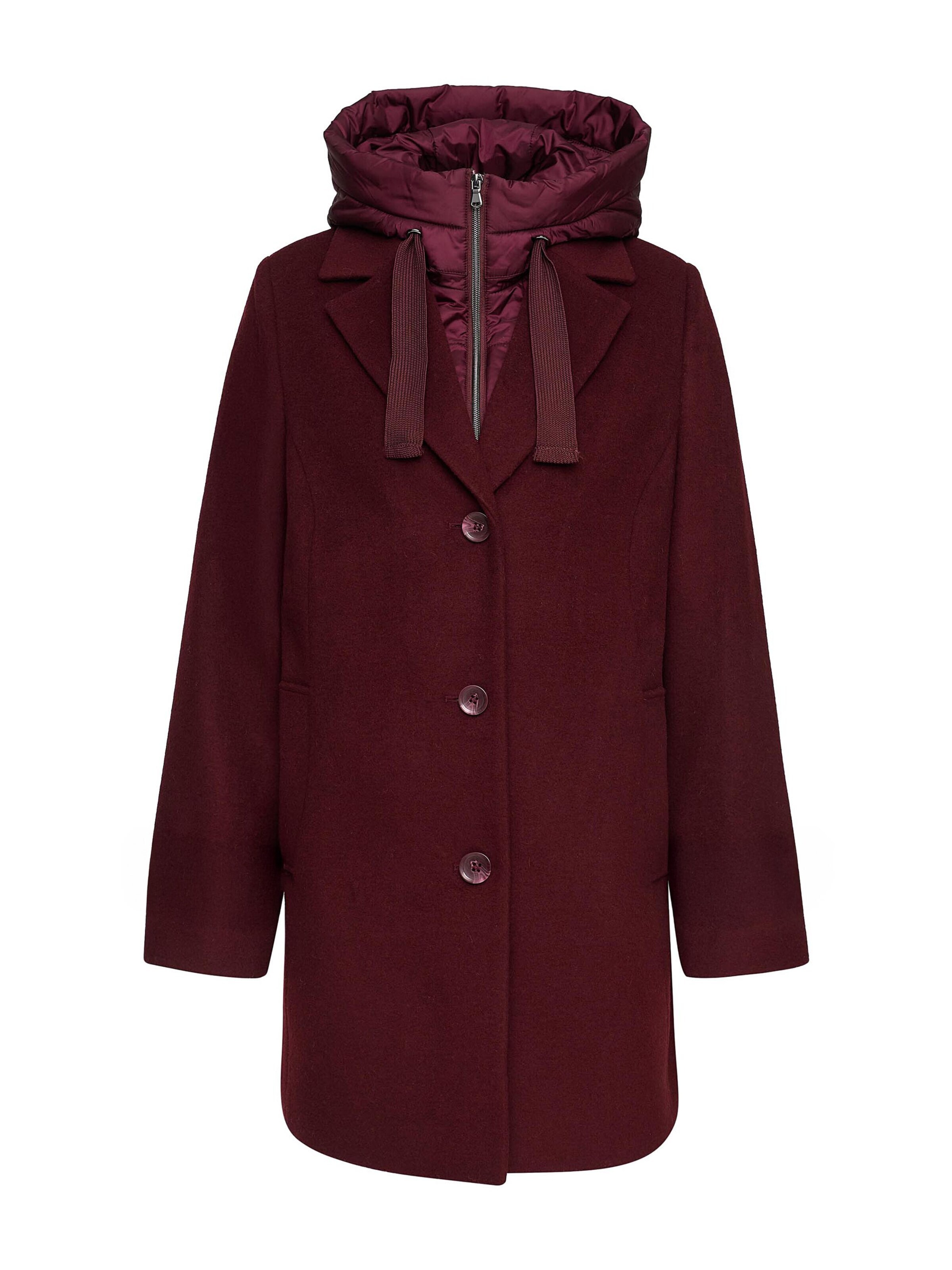 MANISA Between-Season Jacket 'Wolljacke' in Purple: front