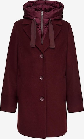 MANISA Between-season jacket 'Wolljacke' in Purple: front