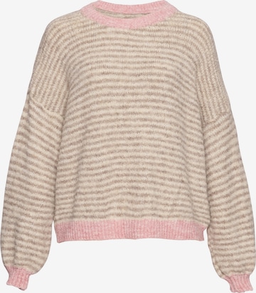 Lilavie Strickpullover ' Aleaa ' in Beige: Vorderseite