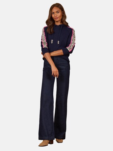 Pullover di love & roses in blu: frontale