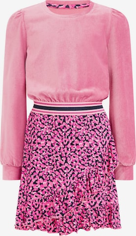 Robe WE Fashion en rose : devant