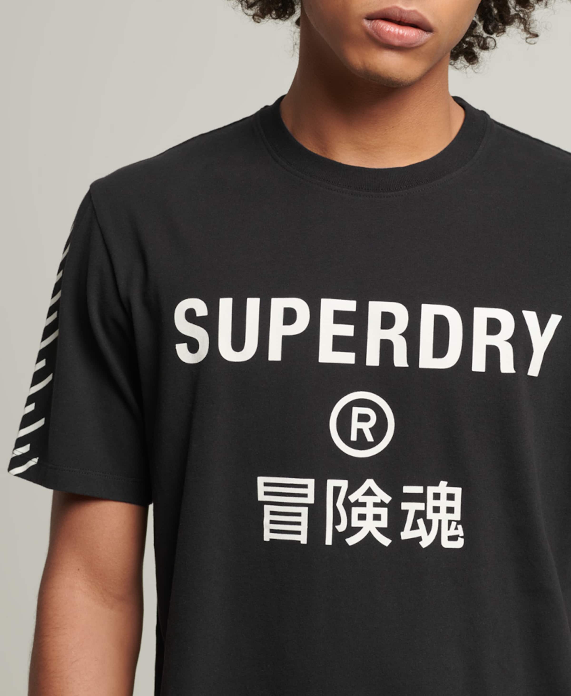Männer Shirts Superdry Shirt 'Code Core' in Schwarz - QH45269