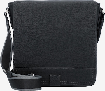 TOM TAILOR Crossbody Bag 'Finn' in Black: front