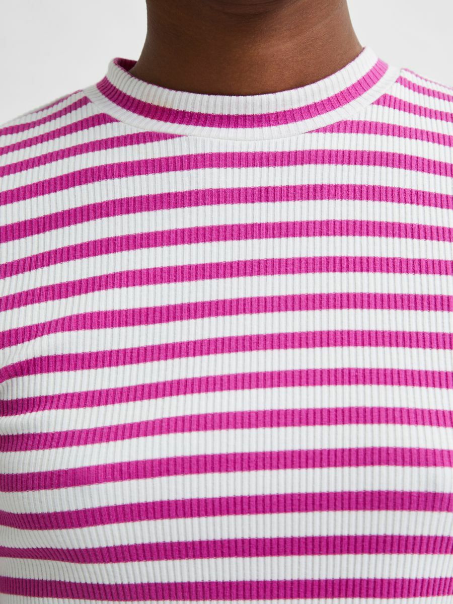 SELECTED FEMME Shirt in Pink, Weiß 