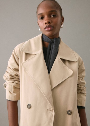 MANGO TEEN Between-Seasons Coat in Beige