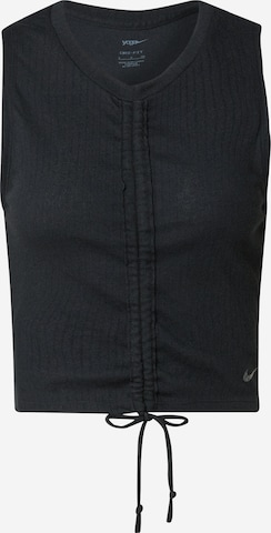 NIKE Sports top in Black: front