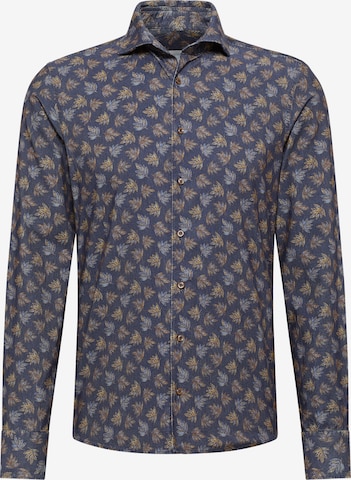 ETERNA Slim fit Button Up Shirt in Blue: front