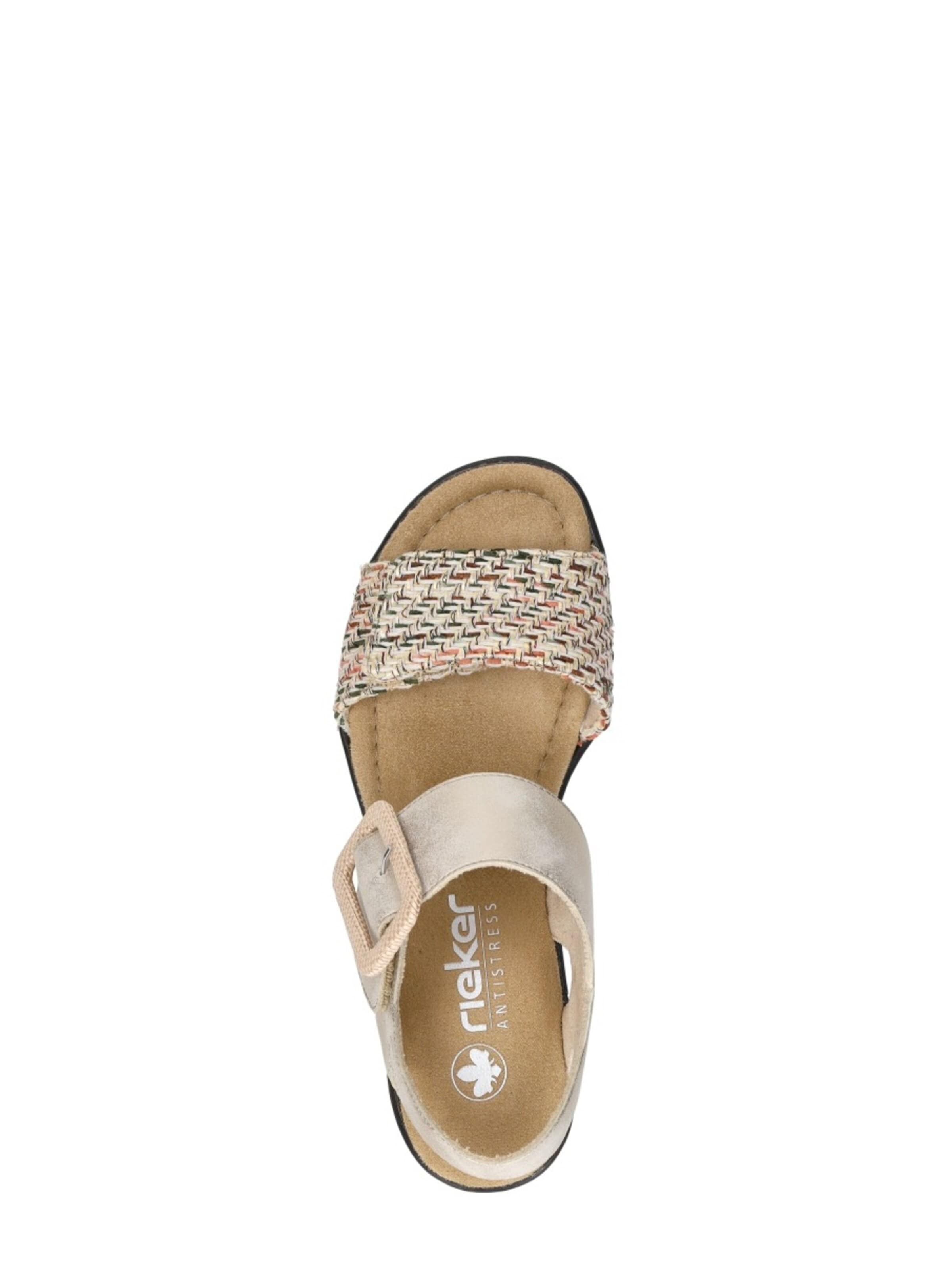 Rieker Sandaal 'Sandalen Plat' in Beige
